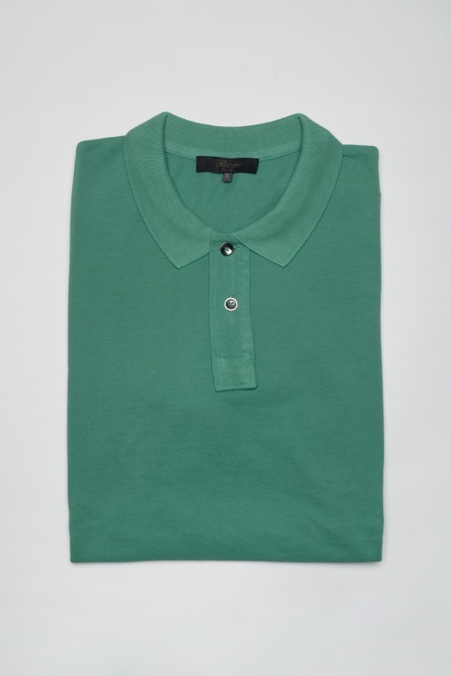 Polo t-shirt with stripe on the sleeve, men's