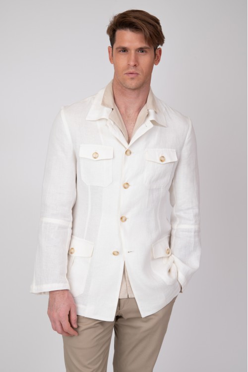 Safari linen jacket, men's