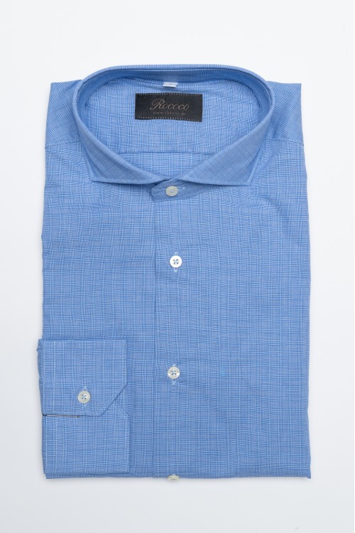 Checkered cotton shirt, men's