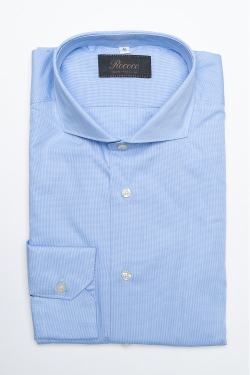 Microdesign cotton shirt, men's