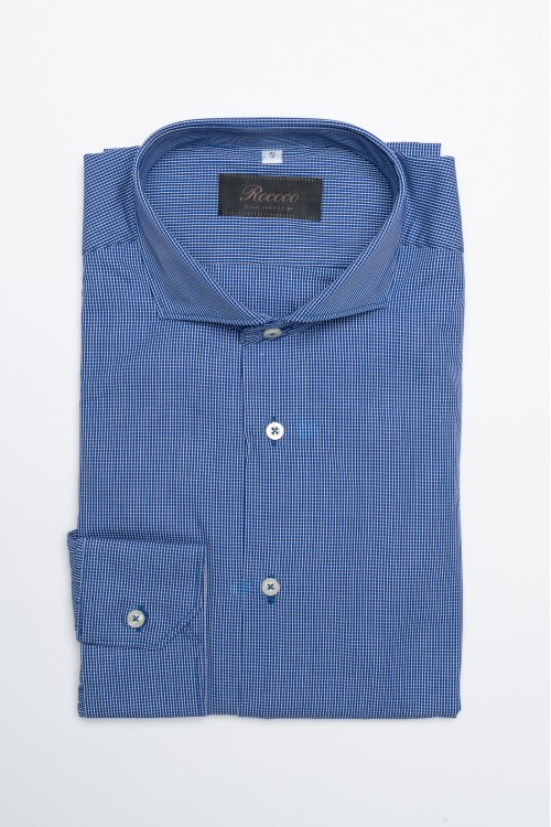 Petite carreau cotton shirt, men's