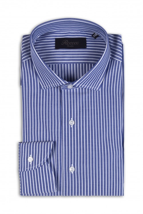 Cotton striped shirt, men's