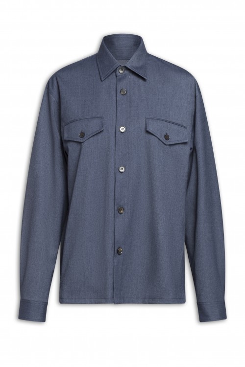 Overshirt with pockets, men's