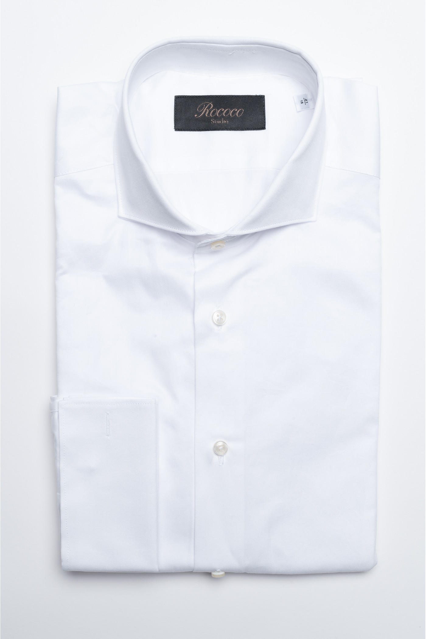 Cotton shirt with cufflinks, men's