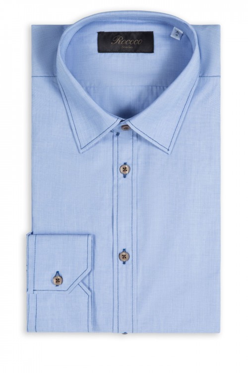 100% cotton fill-a-fill shirt with stitches, men's