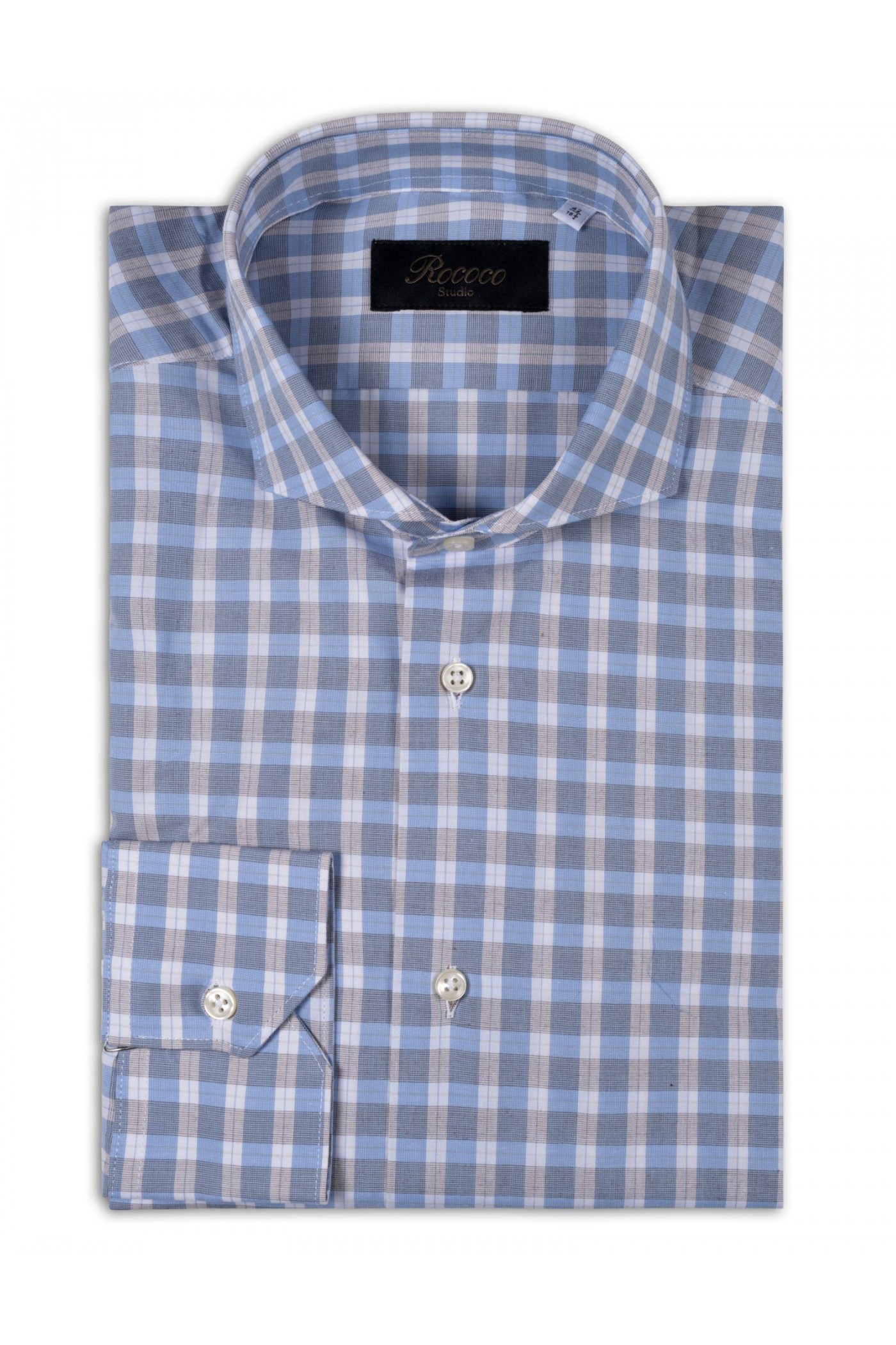 100% cotton checkerd shirt, men's