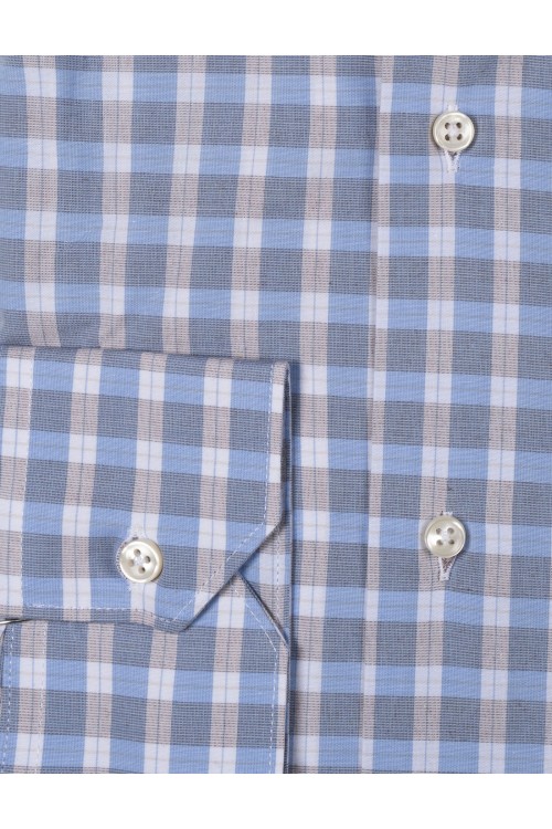 100% cotton checkerd shirt, men's