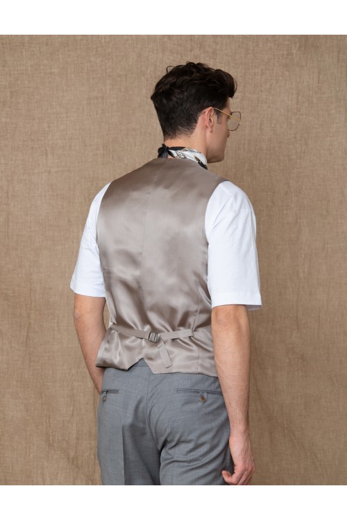 Vest made of 100% Virgin Wool Super 130's, men's