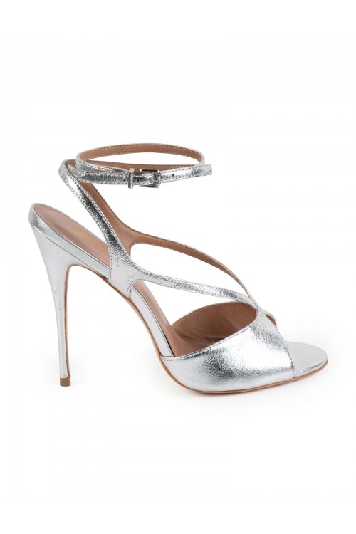 High-heel sandal crafted from 100% leather
